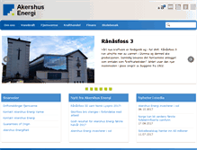 Tablet Screenshot of akershusenergi.no
